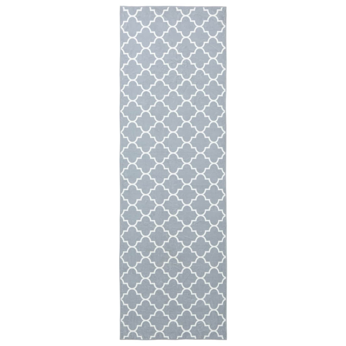 vidaXL Χαλί Runner ORIZ 1150 gsm Γκρι και Λευκό