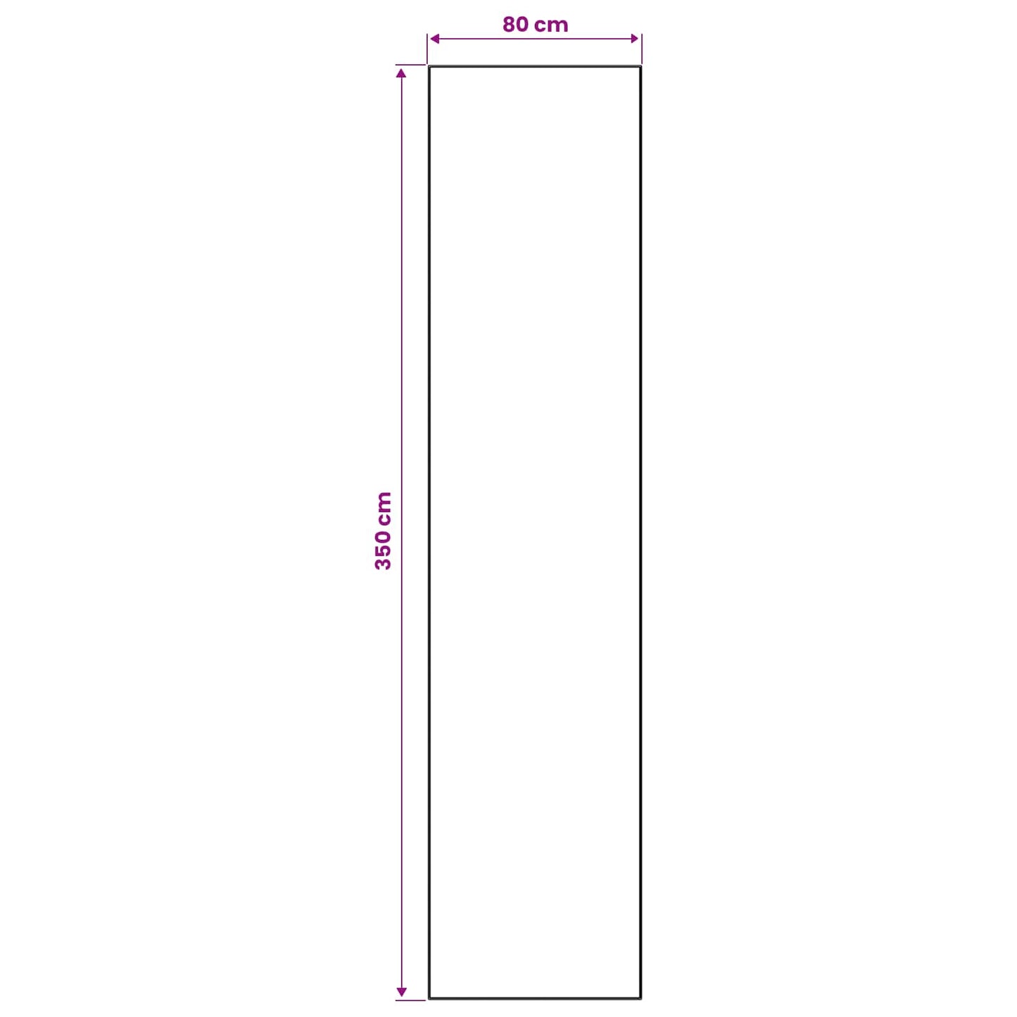 vidaXL Χαλί Runner ORIZ 1150 gsm Μπλε 100% πολυεστερική χημική ίνα