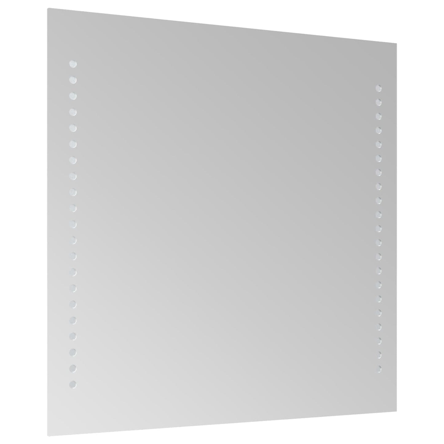 vidaXL Καθρέφτης μπάνιου LED Διαφανές 40 x 40 cm σκληρυμένο γυαλί