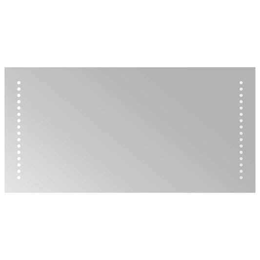 vidaXL Καθρέφτης μπάνιου LED Διαφανές 60 x 30 cm σκληρυμένο γυαλί