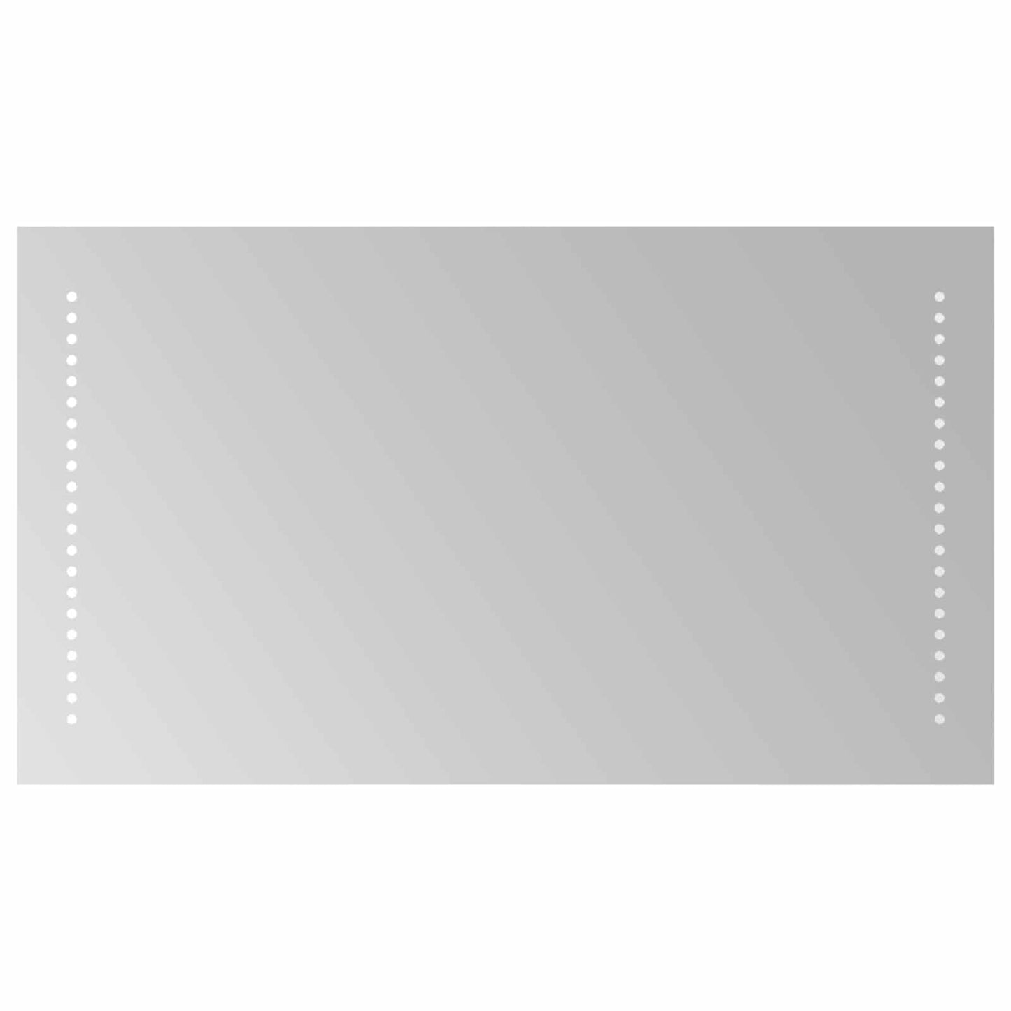 vidaXL Καθρέφτης μπάνιου LED Διαφανές 70 x 40 cm σκληρυμένο γυαλί