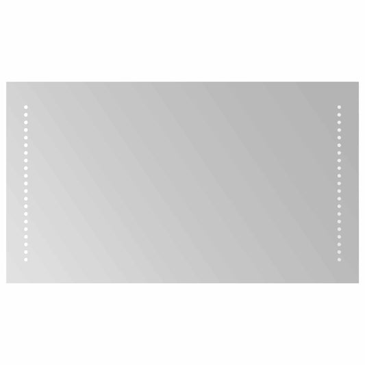 vidaXL Καθρέφτης μπάνιου LED Διαφανές 70 x 40 cm σκληρυμένο γυαλί
