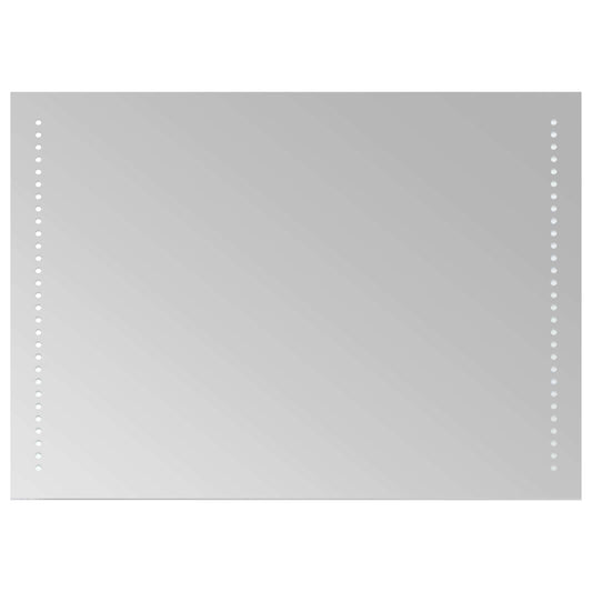 vidaXL Καθρέφτης μπάνιου LED Διαφανές 70 x 50 cm σκληρυμένο γυαλί