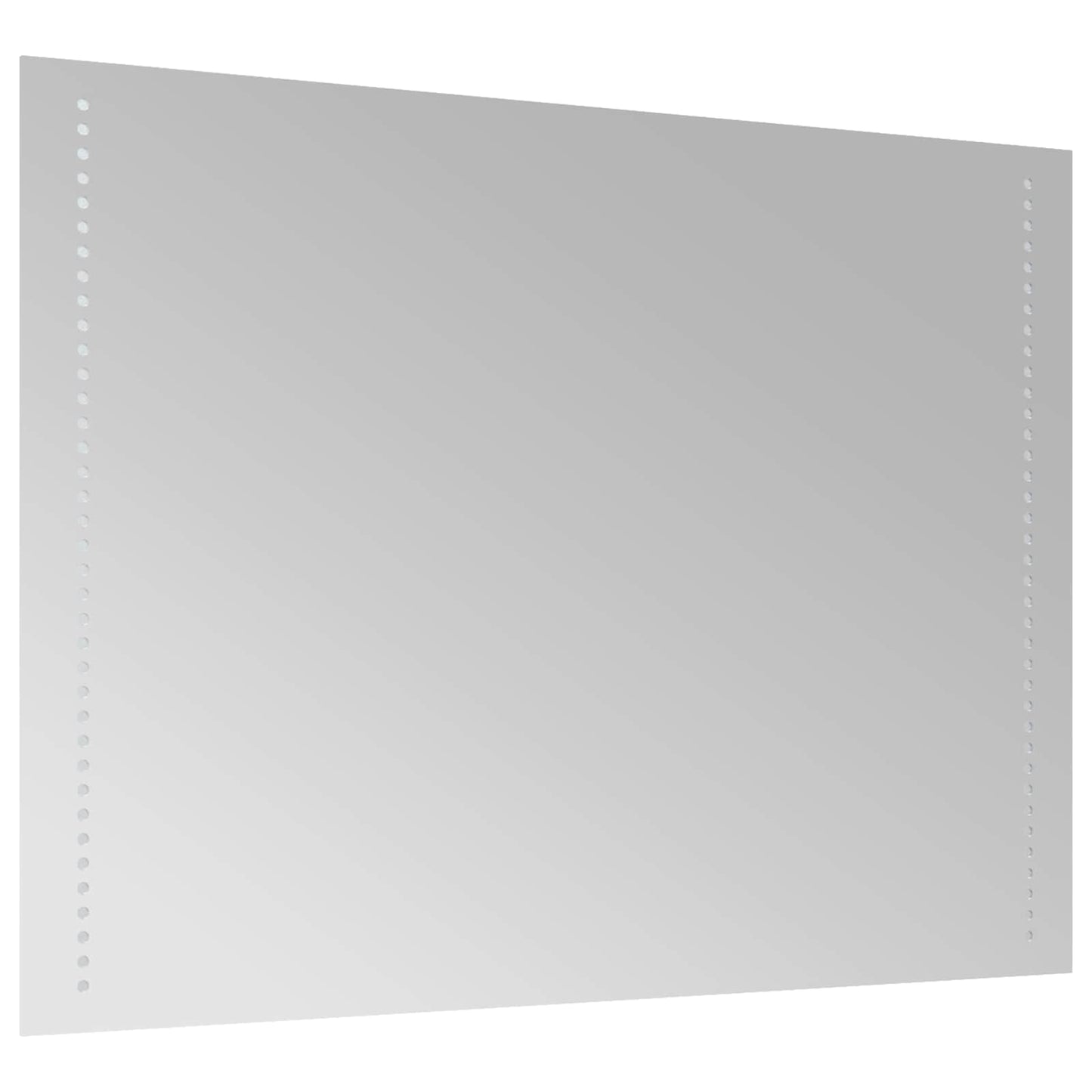 vidaXL Καθρέφτης μπάνιου LED Διαφανές 80 x 60 cm σκληρυμένο γυαλί