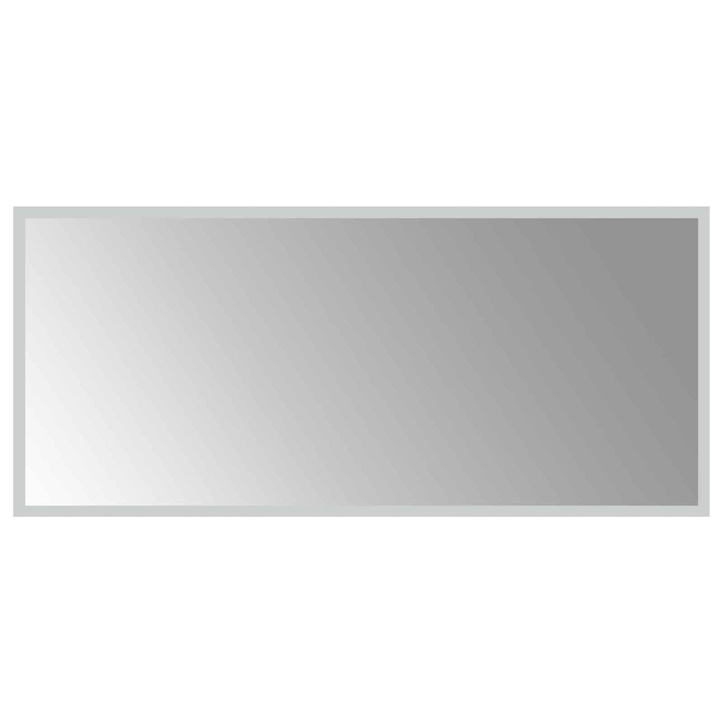 vidaXL Καθρέφτης μπάνιου LED Διαφανές 90 x 40 cm σκληρυμένο γυαλί