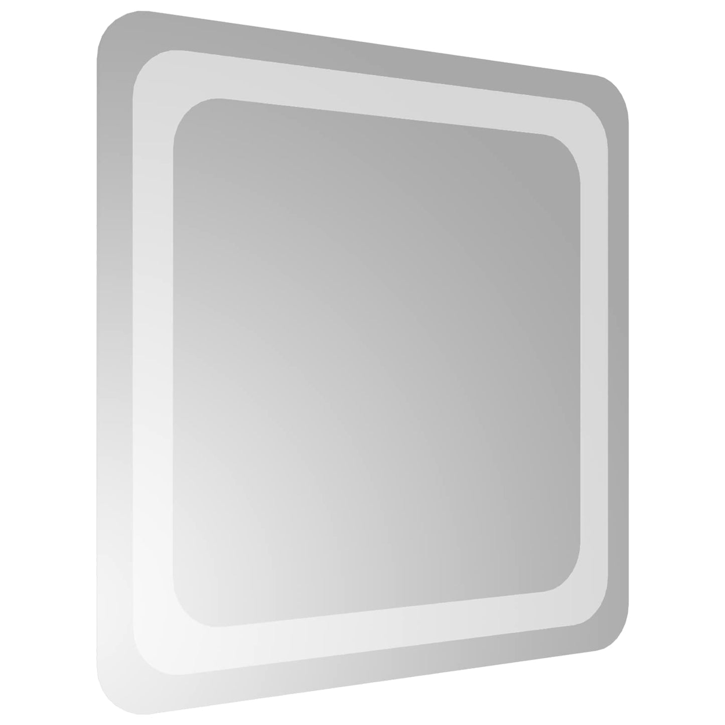 vidaXL Καθρέφτης μπάνιου LED Διαφανές 40 x 40 cm σκληρυμένο γυαλί