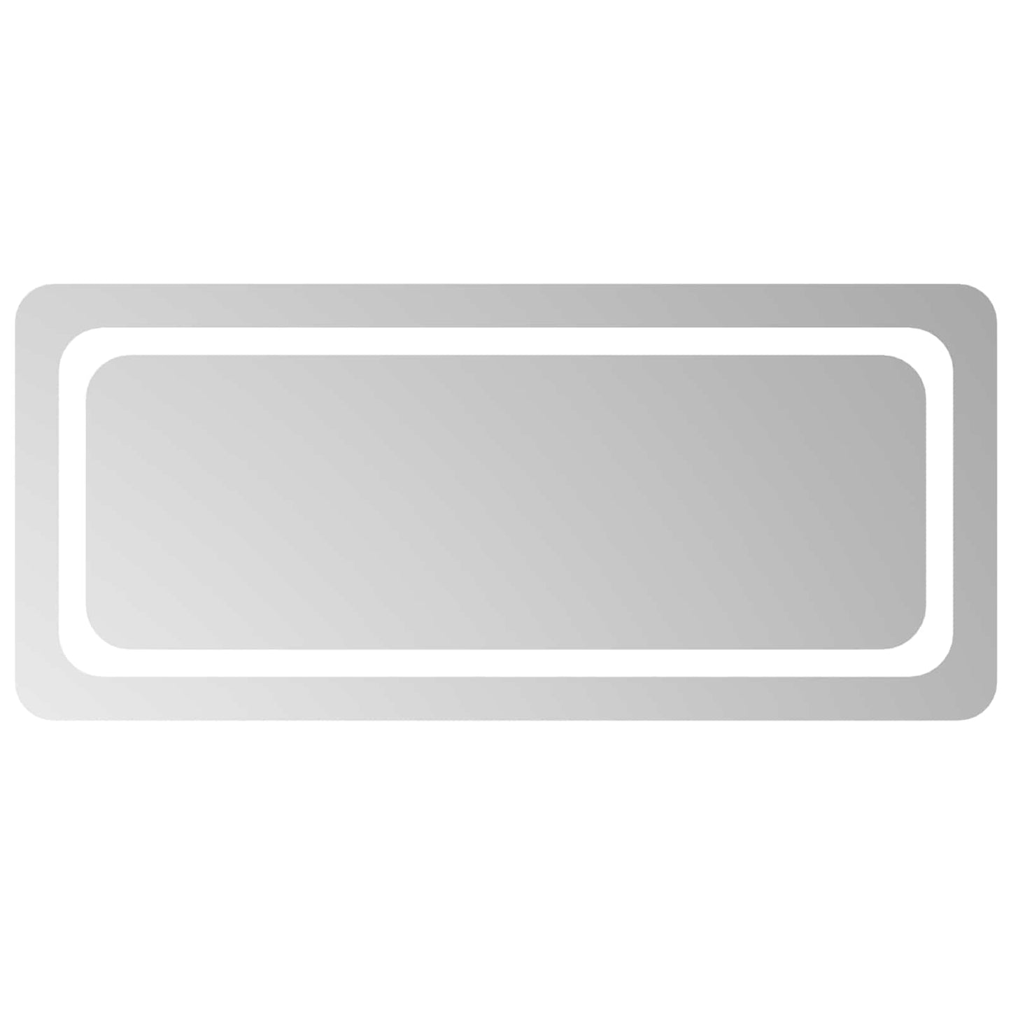 vidaXL Καθρέφτης μπάνιου LED Διαφανές 90 x 40 cm σκληρυμένο γυαλί
