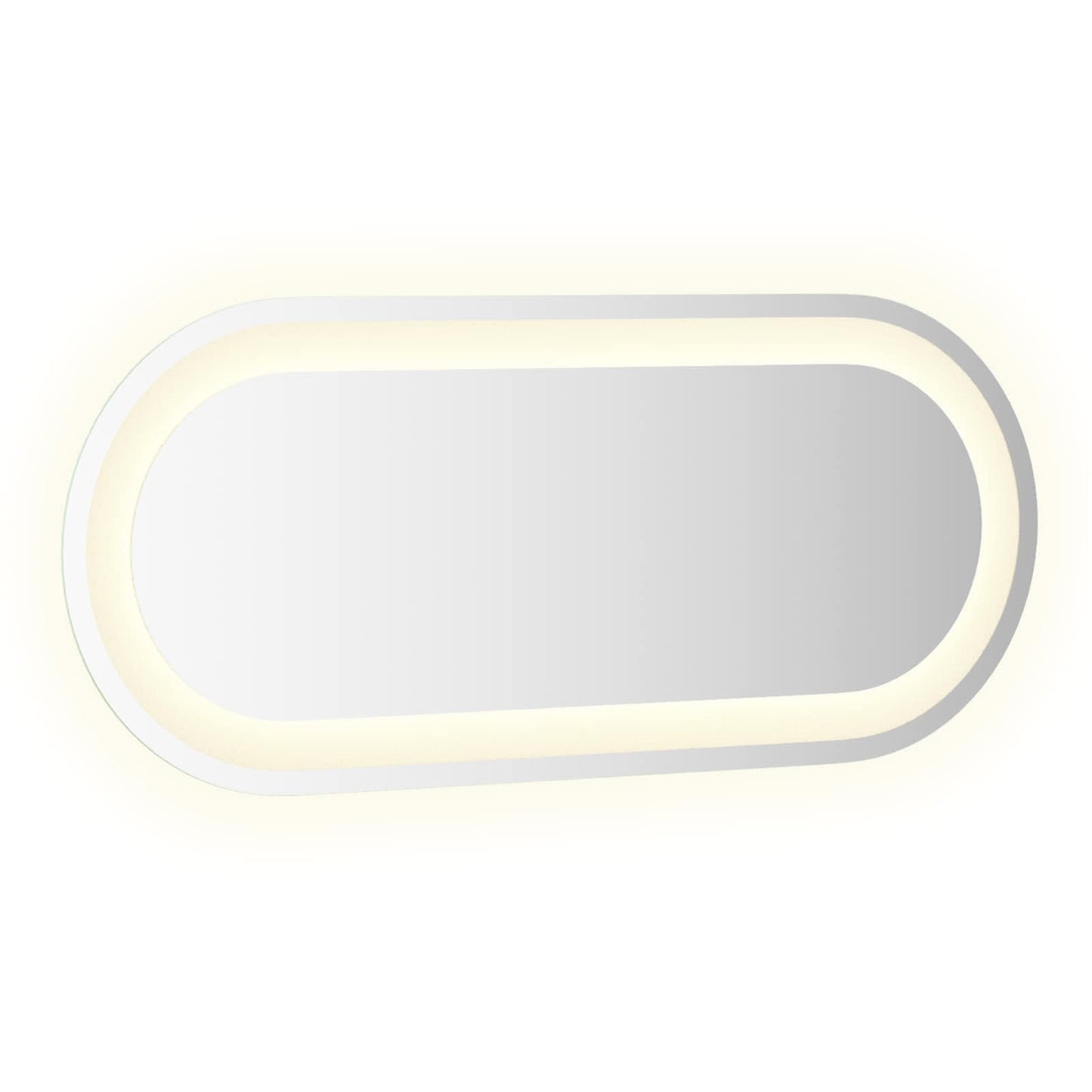 vidaXL Καθρέφτης μπάνιου LED Διαφανές 70 x 30 cm σκληρυμένο γυαλί