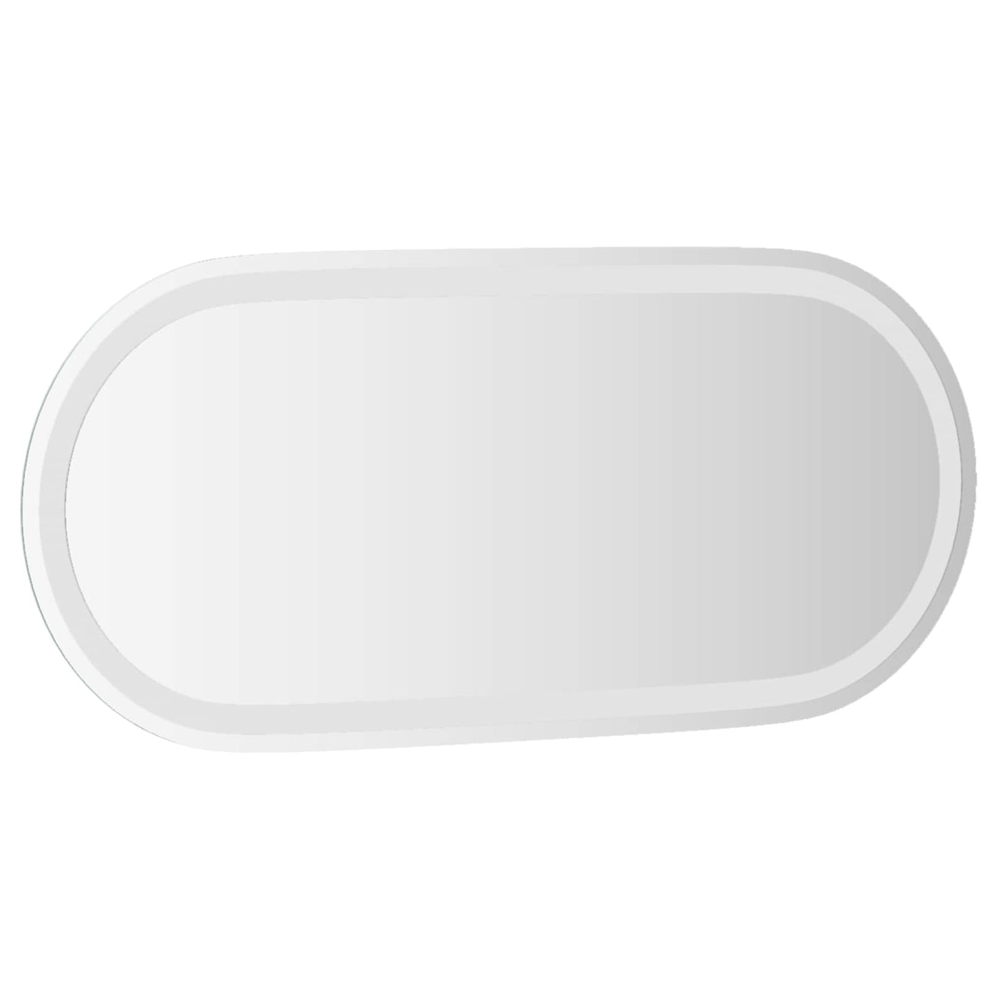 vidaXL Καθρέφτης μπάνιου LED Διαφανές 80 x 35 cm σκληρυμένο γυαλί
