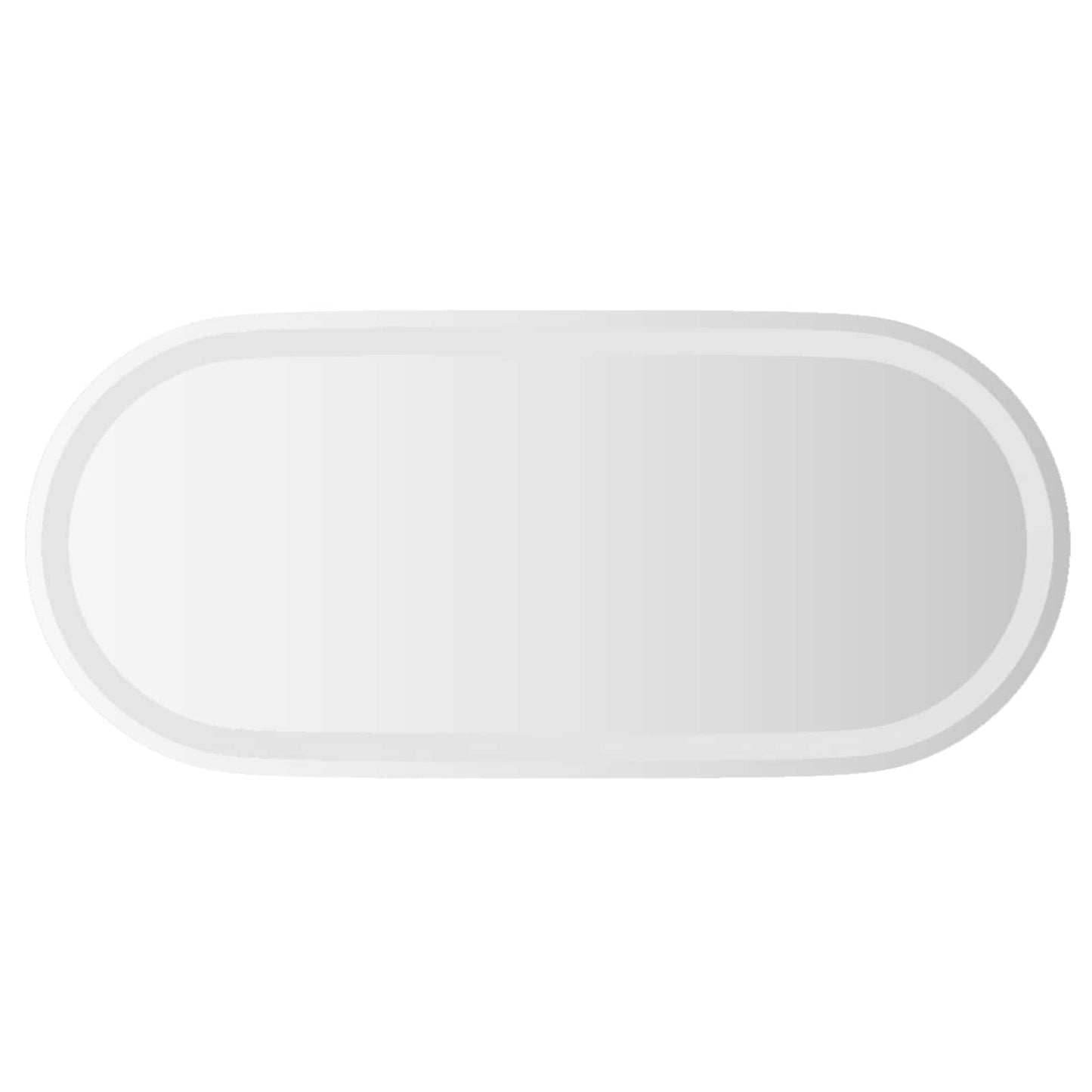 vidaXL Καθρέφτης μπάνιου LED Διαφανές 80 x 35 cm σκληρυμένο γυαλί