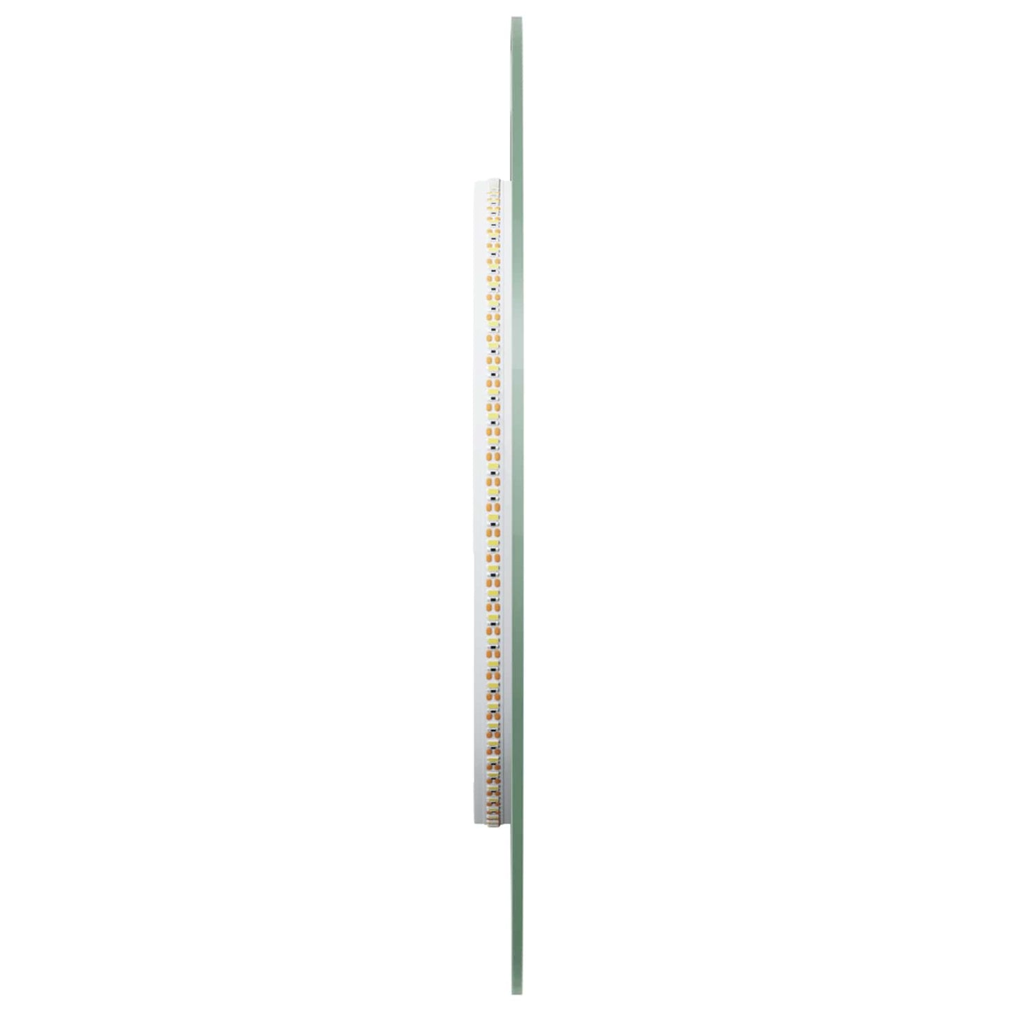 vidaXL Καθρέφτης μπάνιου LED Διαφανές 80 x 35 cm σκληρυμένο γυαλί