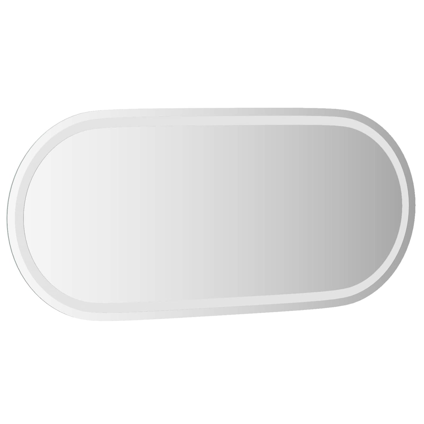 vidaXL Καθρέφτης μπάνιου LED Διαφανές 100 x 45 cm σκληρυμένο γυαλί