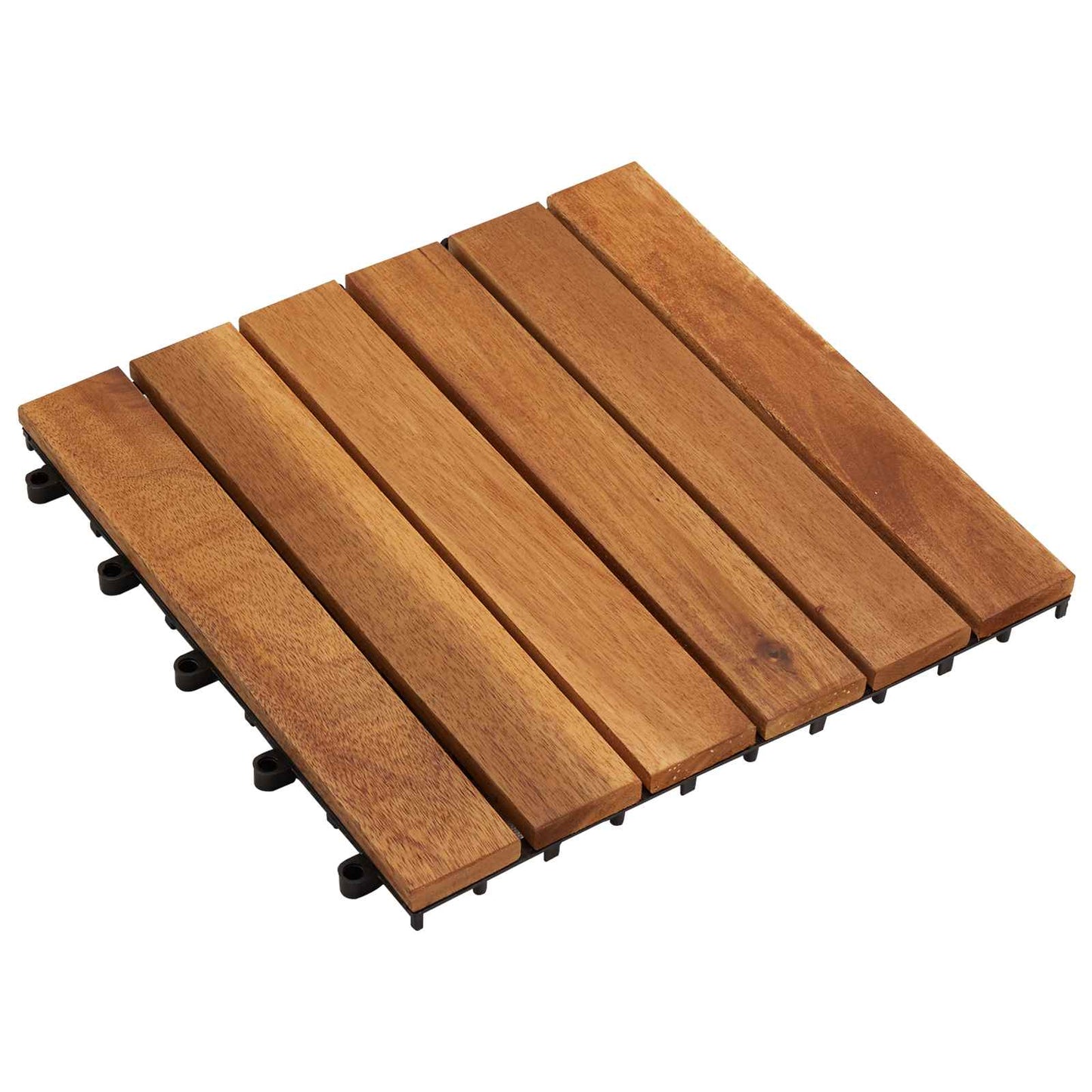 vidaXL Πλάκα Κατασκευής 30 pcs Καφέ 30 x 30 cm Ξύλο Ακακίας