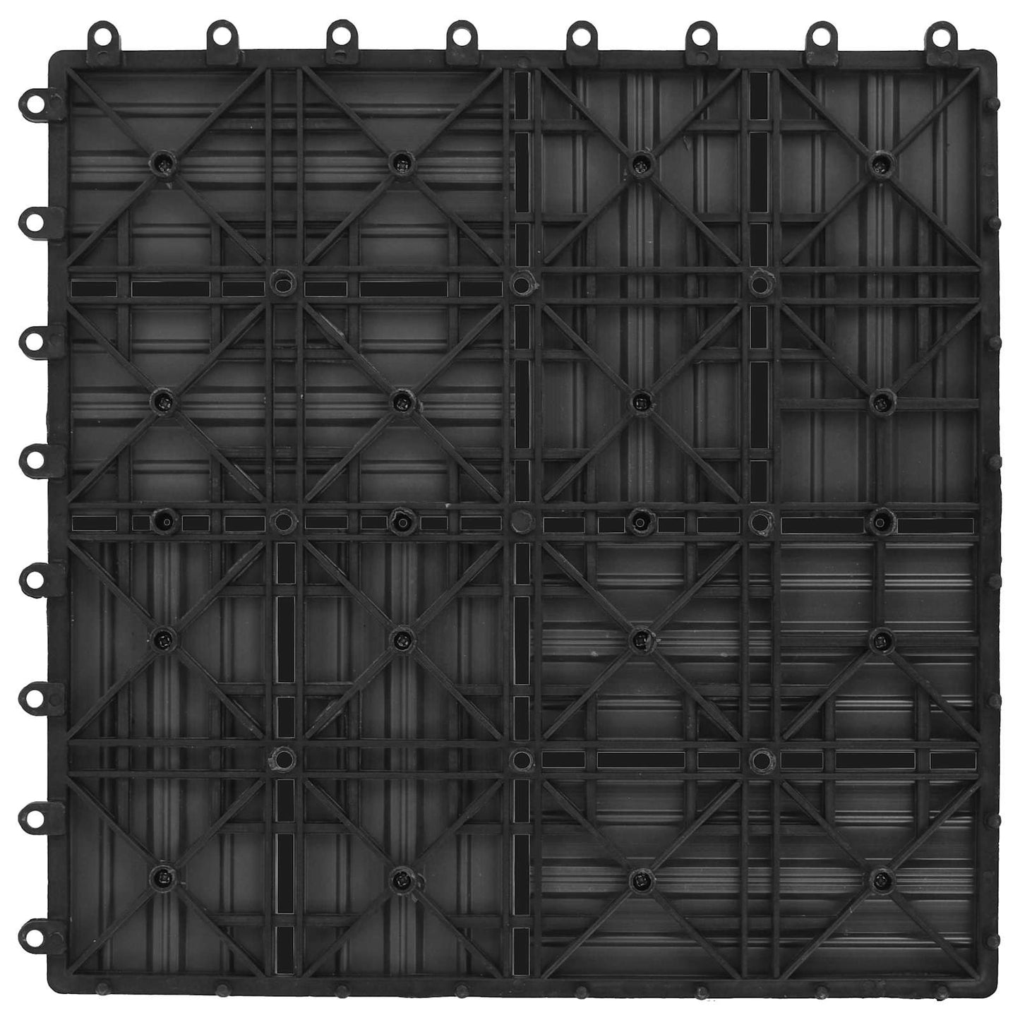 vidaXL Πλάκα Κατασκευής 22 pcs Γκρι 30 x 30 cm WPC