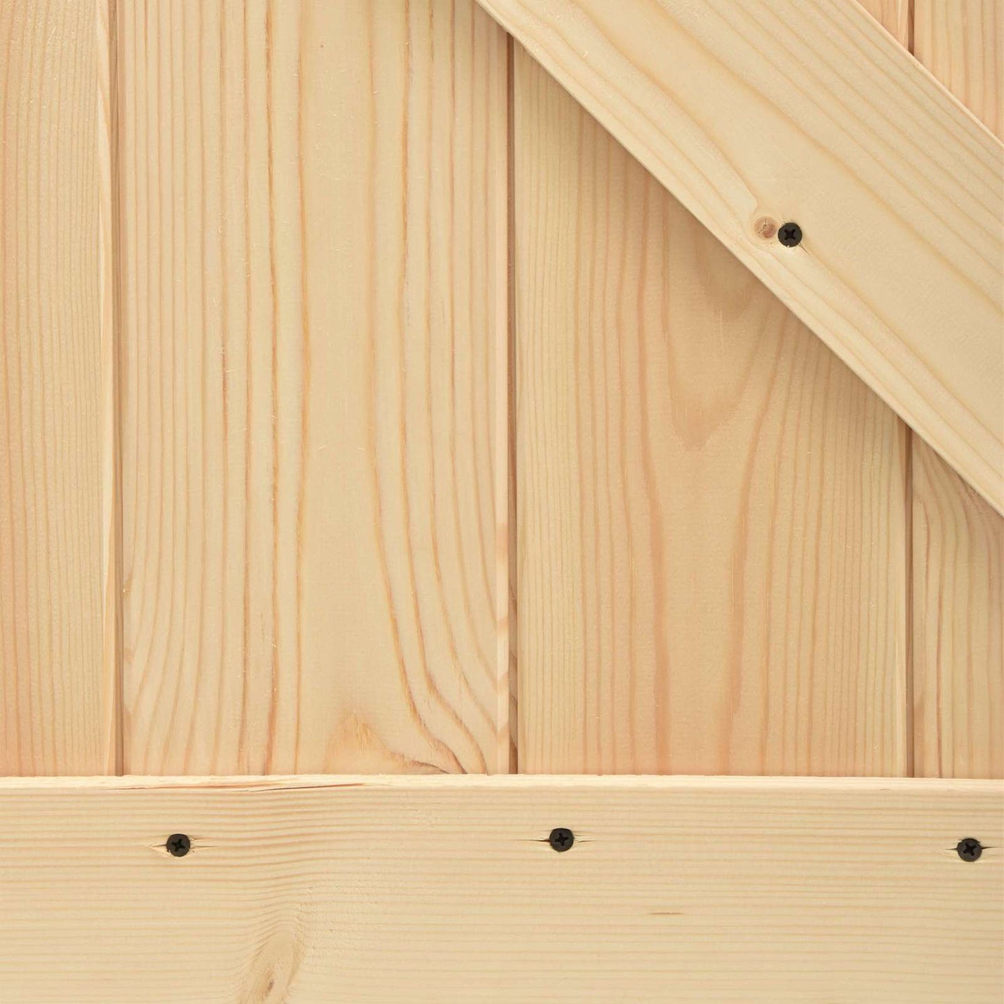 vidaXL Συρόμενη Πόρτα 100 x 210 cm Μασίφ Ξύλο Πεύκου Φυσικό και Λευκό