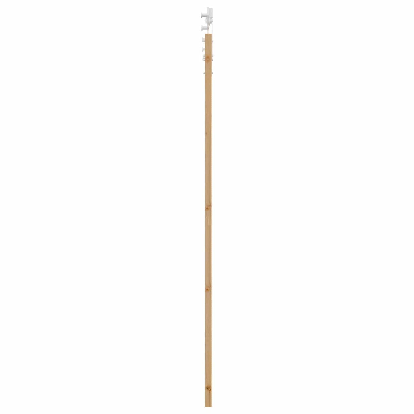 vidaXL Συρόμενη Πόρτα 86 x 211 cm Μασίφ Ξύλο Πεύκου Φυσικό και Λευκό