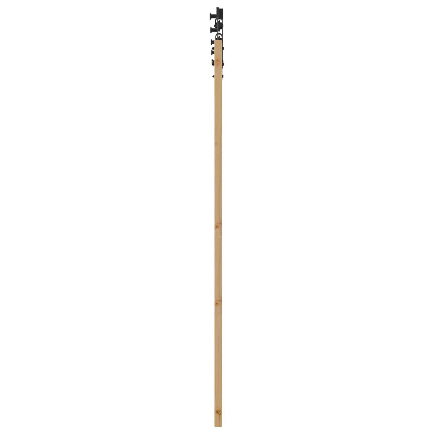 vidaXL Συρόμενη Πόρτα Φυσικό 86 x 198,5 cm Μασίφ Ξύλο Πεύκου