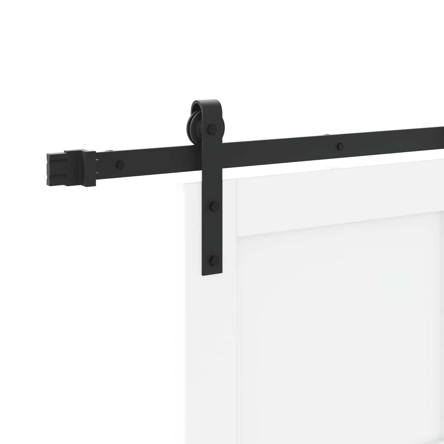 vidaXL Συρόμενη Πόρτα Λευκό 83 x 202 εκ. Μασίφ Ξύλο Πεύκου