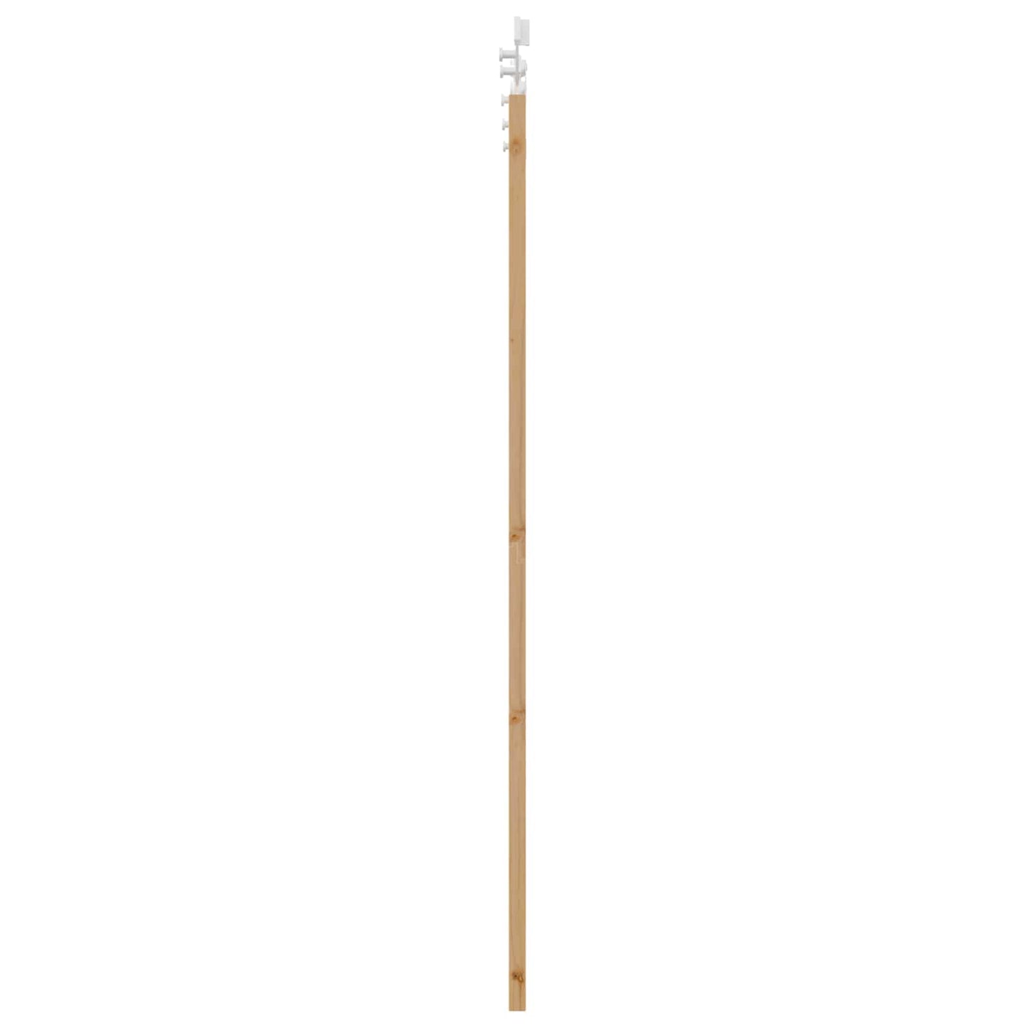vidaXL Συρόμενη Πόρτα Φυσικό και Λευκό 86 x 198,5 cm Μασίφ Ξύλο Πεύκου
