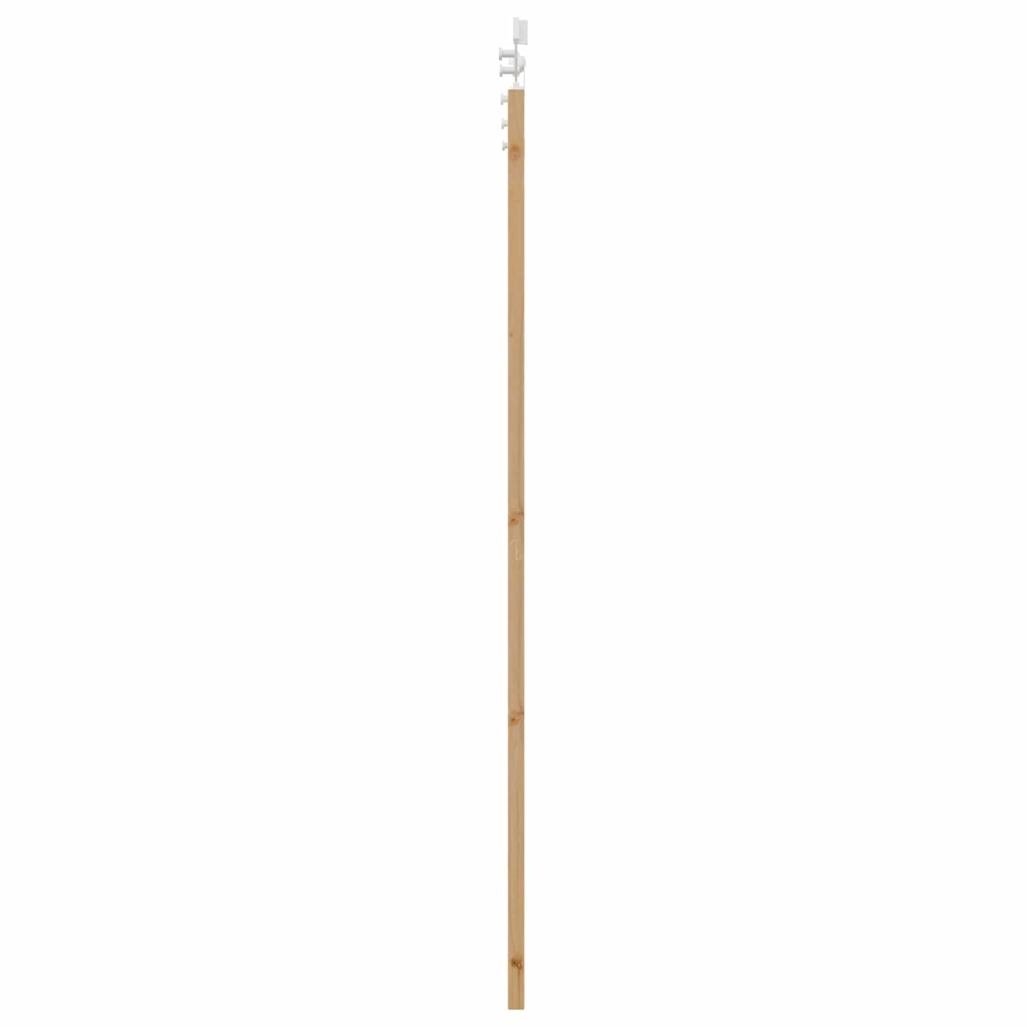 vidaXL Συρόμενη Πόρτα Φυσικό και Λευκό 86 x 211 cm Μασίφ Ξύλο Πεύκου