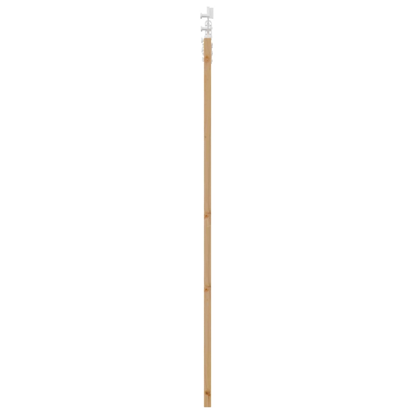 vidaXL Συρόμενη Πόρτα Φυσικό και Λευκό 86 x 198,5 cm Μασίφ Ξύλο Πεύκου