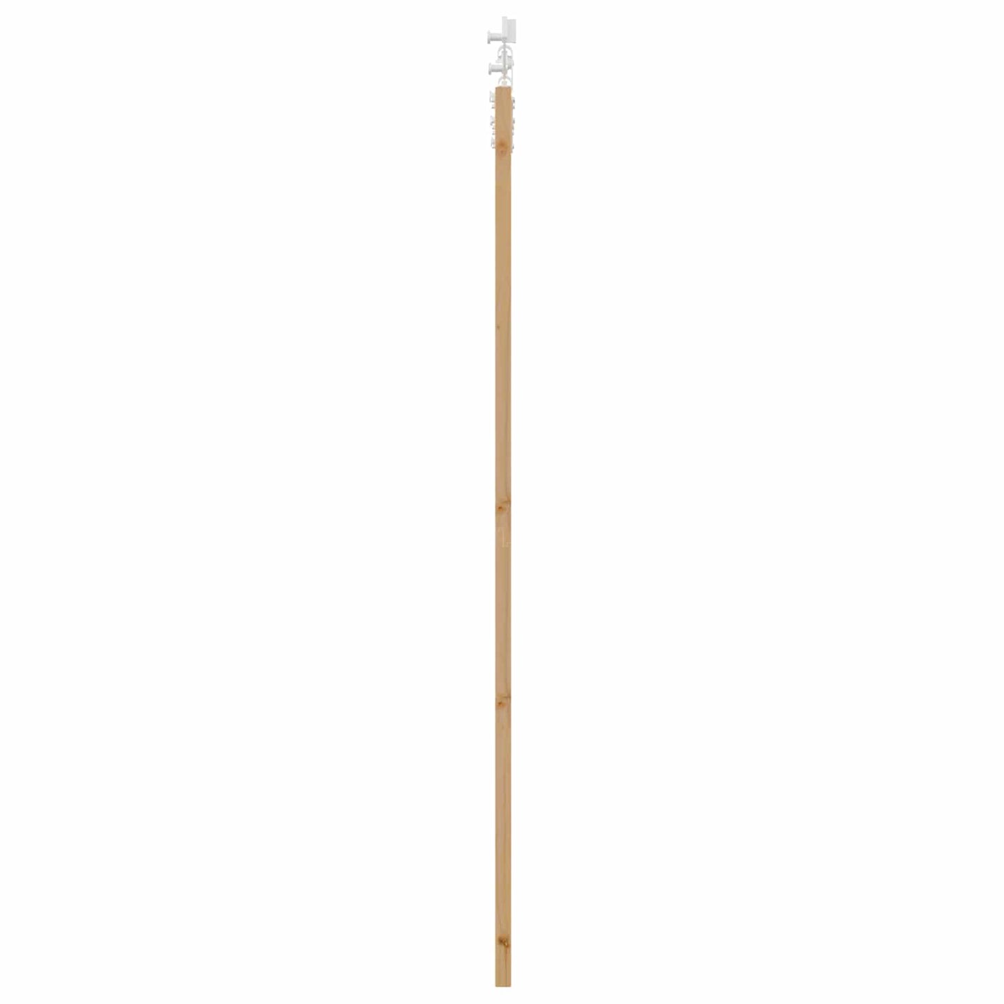 vidaXL Συρόμενη Πόρτα Φυσικό και Λευκό 86 x 211 cm Μασίφ Ξύλο Πεύκου
