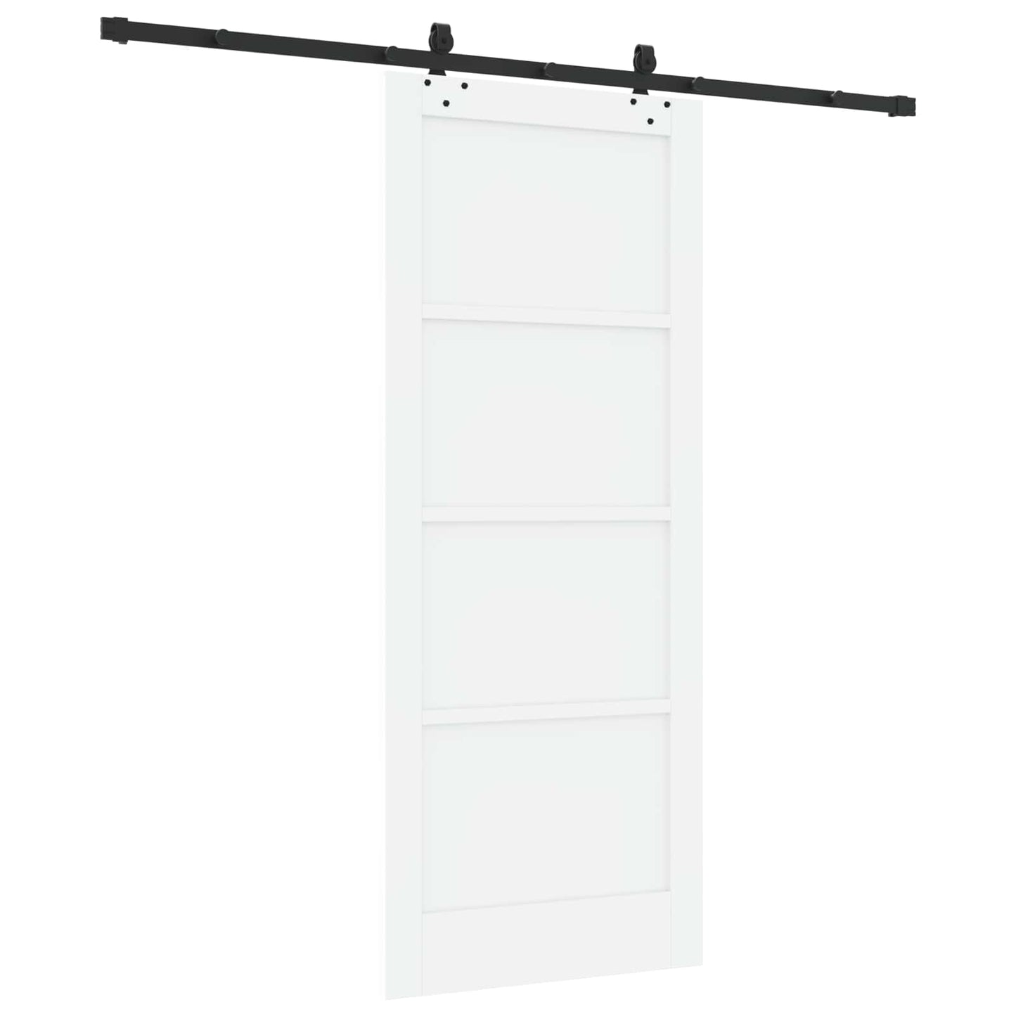 vidaXL Συρόμενη Πόρτα ORKDAL 83 x 202 εκ. Μασίφ Ξύλο Πεύκου Λευκό
