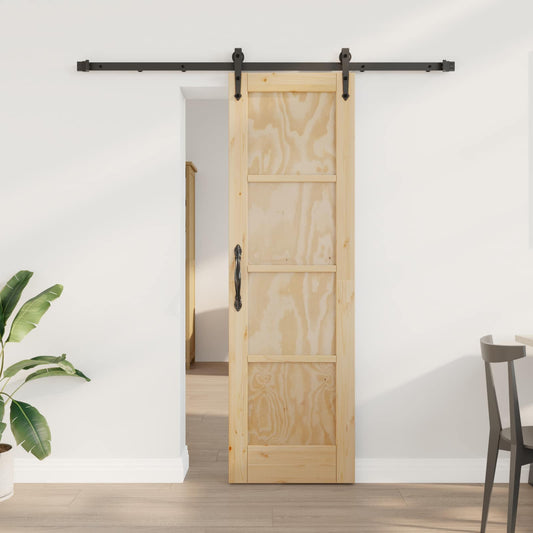 vidaXL Συρόμενη Πόρτα ORKDAL 61 x 198,5 εκ. Μασίφ Ξύλο Πεύκου