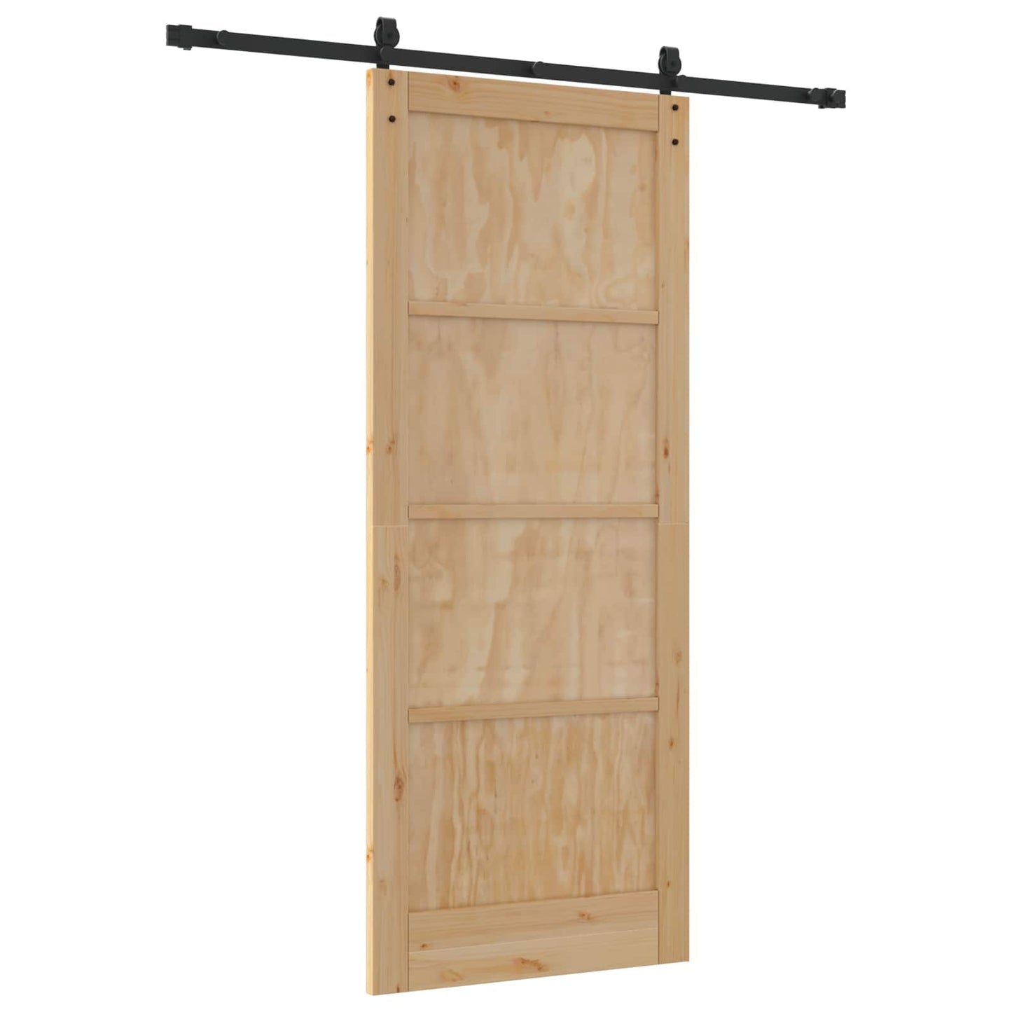 vidaXL Συρόμενη Πόρτα ORKDAL 86 x 211 cm Μασίφ Ξύλο Πεύκου