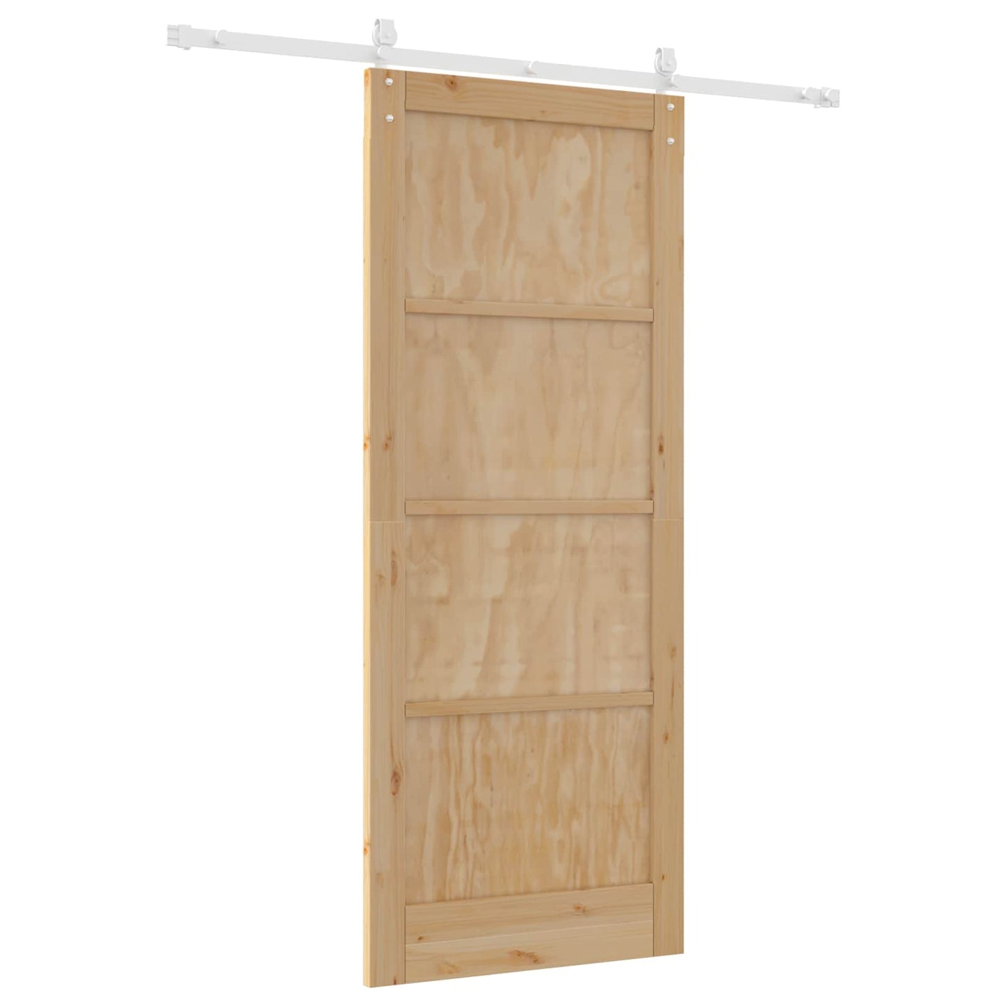 vidaXL Συρόμενη Πόρτα ORKDAL 86 x 211 cm Μασίφ Ξύλο Πεύκου