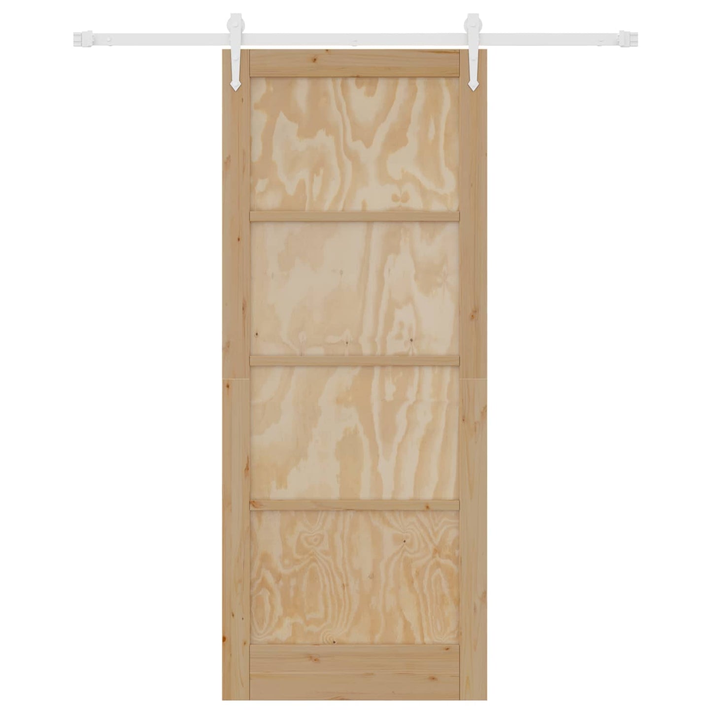 vidaXL Συρόμενη Πόρτα ORKDAL 86 x 211 cm Μασίφ Ξύλο Πεύκου