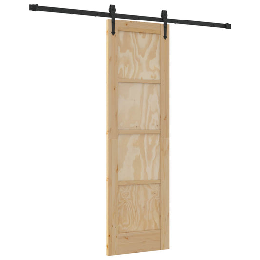 vidaXL Συρόμενη Πόρτα ORKDAL 61 x 198,5 εκ. Μασίφ Ξύλο Πεύκου