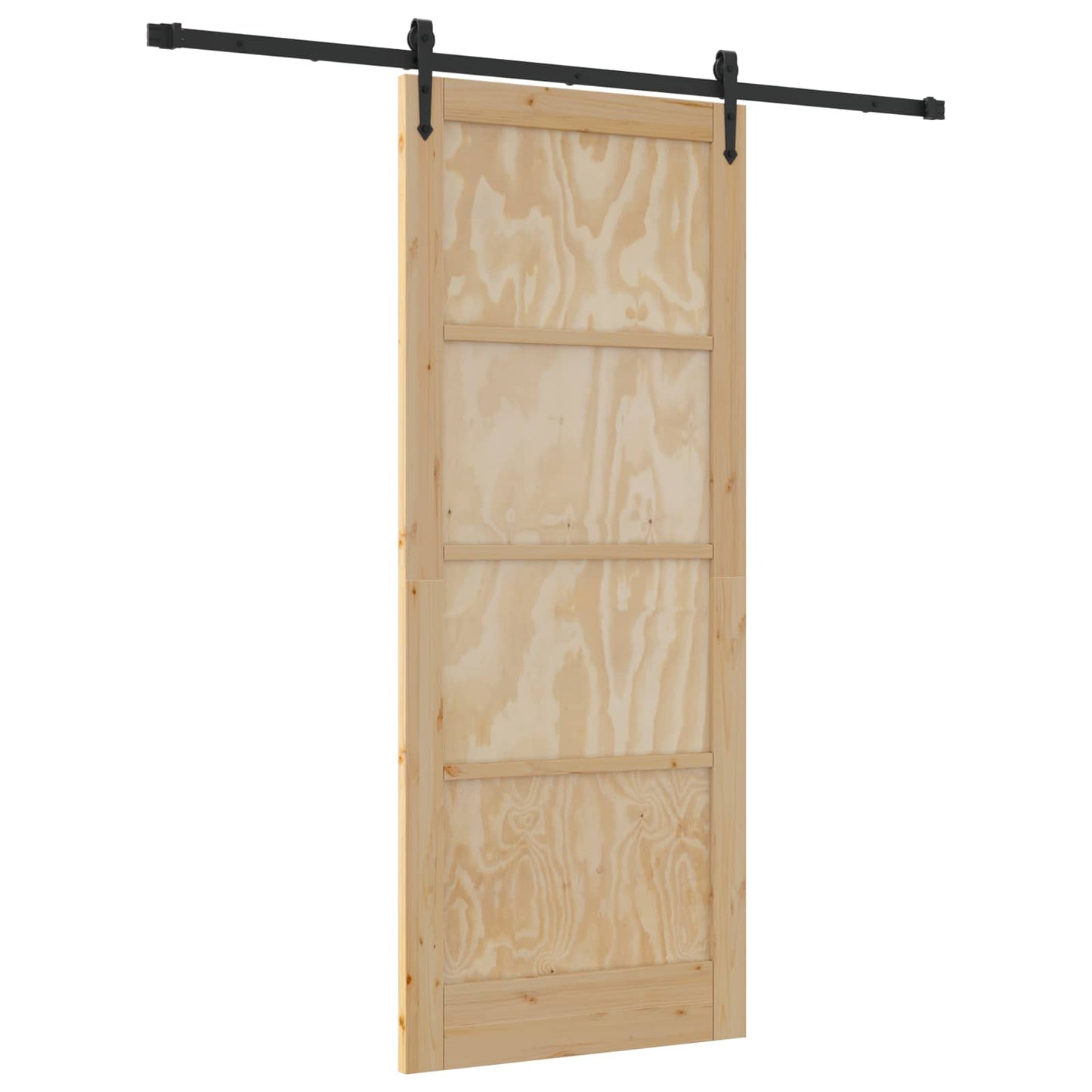 vidaXL Συρόμενη Πόρτα ORKDAL 86 x 211 cm Μασίφ Ξύλο Πεύκου