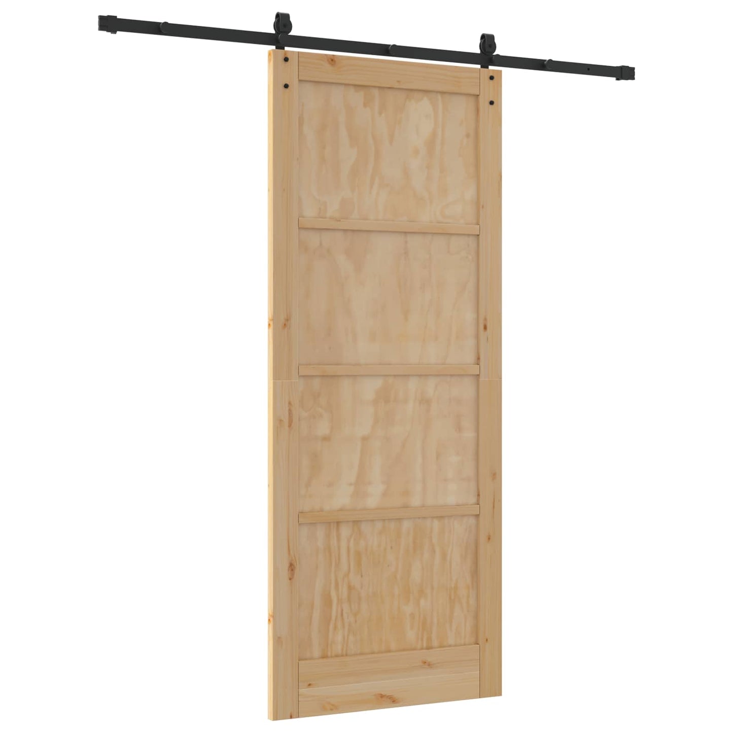 vidaXL Συρόμενη Πόρτα ORKDAL 86 x 211 cm Μασίφ Ξύλο Πεύκου