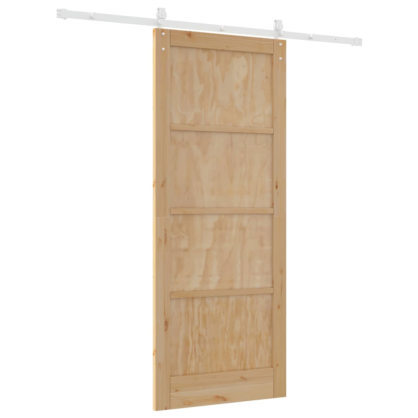 vidaXL Συρόμενη Πόρτα ORKDAL 86 x 211 cm Μασίφ Ξύλο Πεύκου
