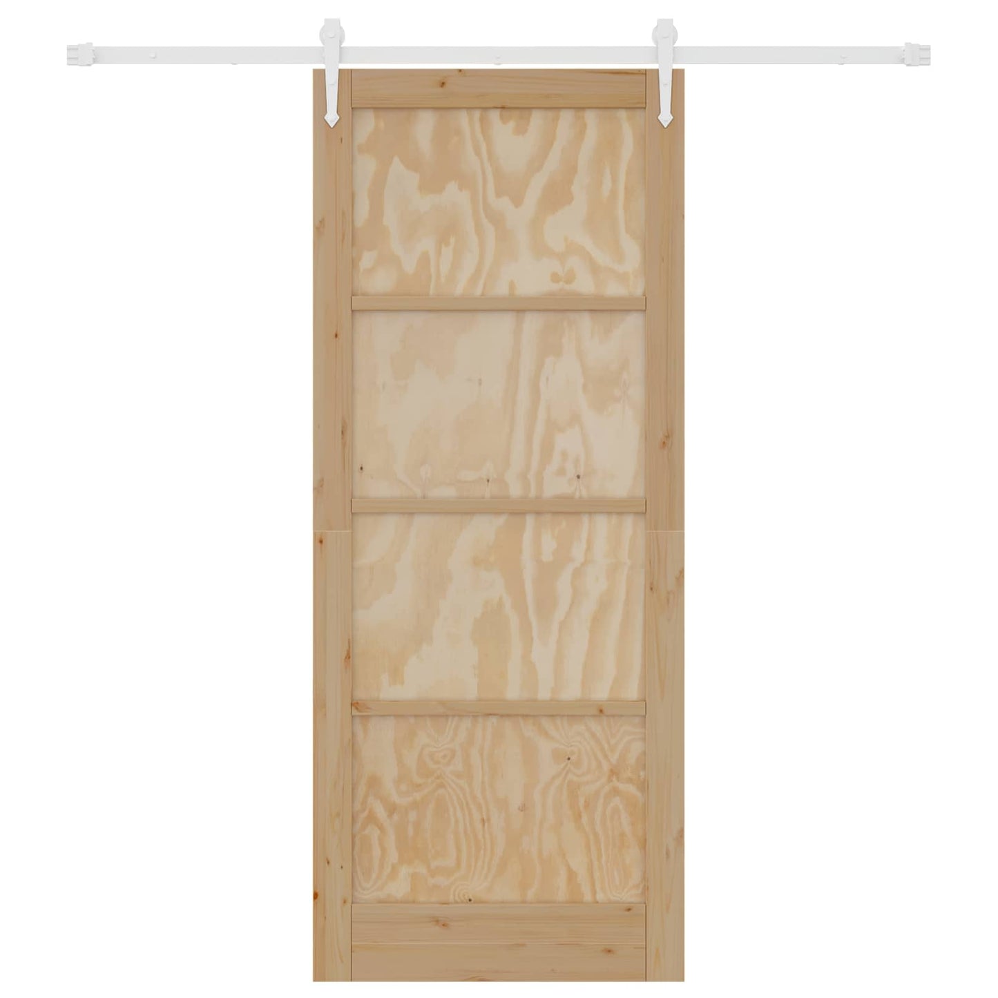 vidaXL Συρόμενη Πόρτα ORKDAL 86 x 211 cm Μασίφ Ξύλο Πεύκου