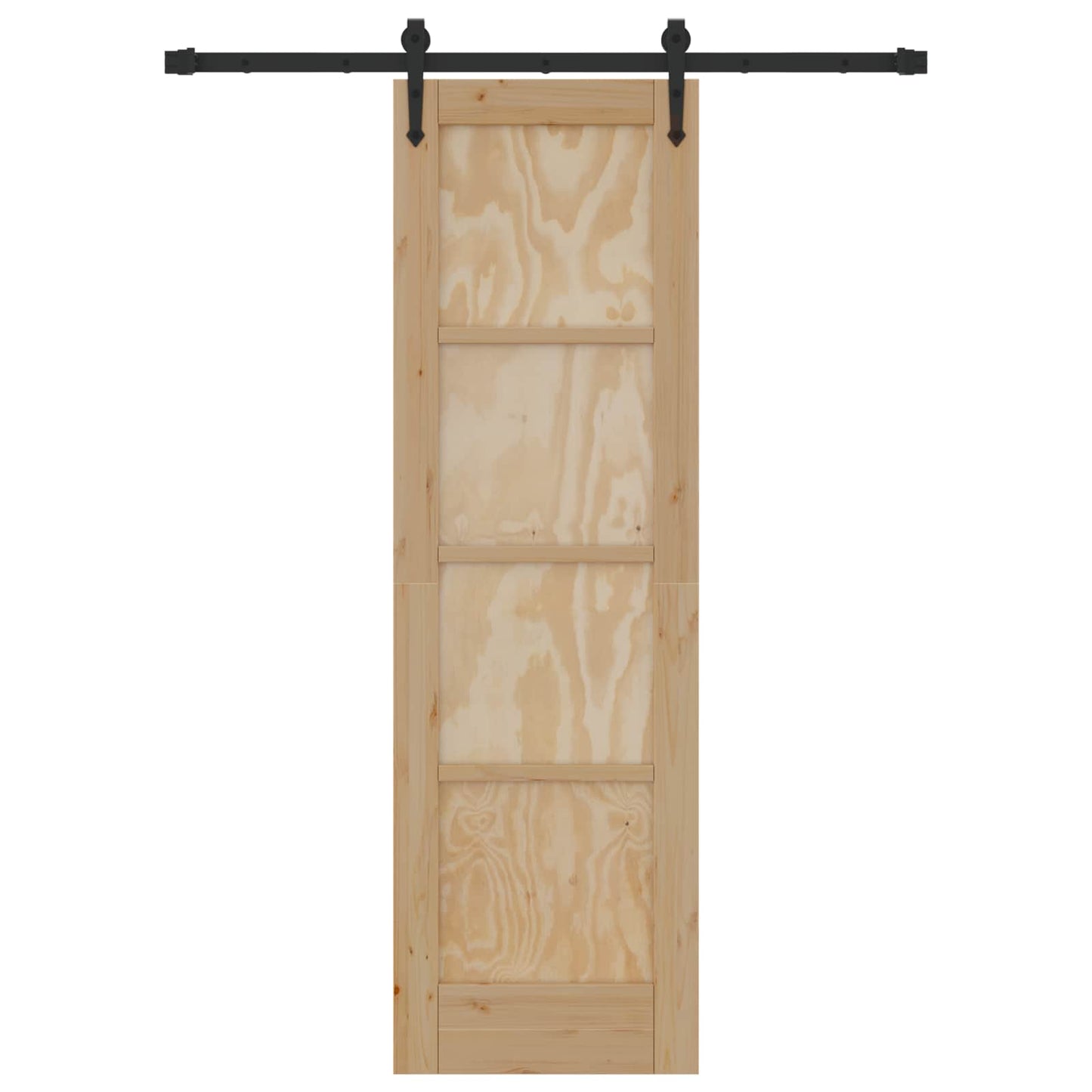 vidaXL Συρόμενη Πόρτα ORKDAL 61 x 198,5 εκ. Μασίφ Ξύλο Πεύκου Φυσικό