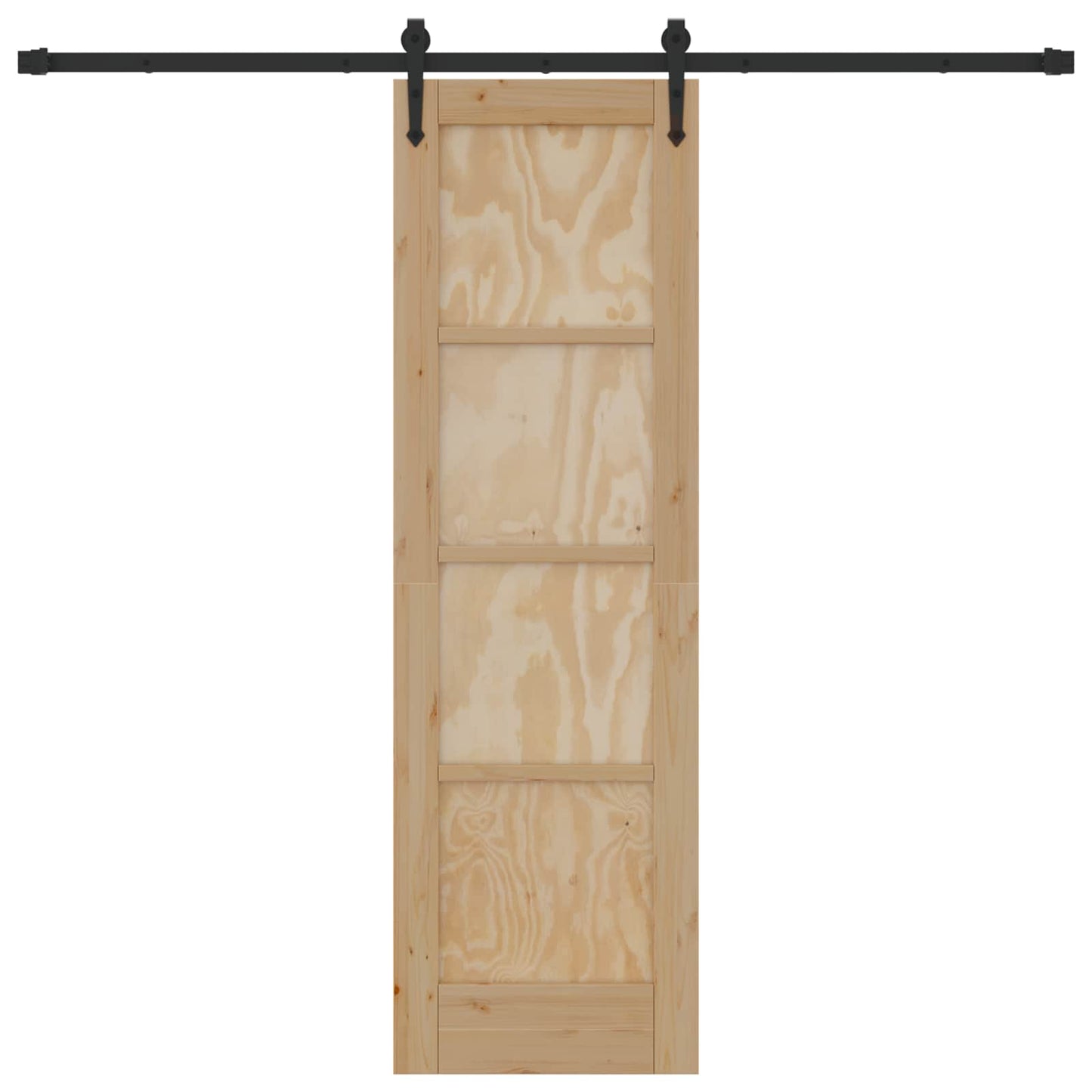 vidaXL Συρόμενη Πόρτα ORKDAL 61 x 198,5 εκ. Μασίφ Ξύλο Πεύκου Φυσικό