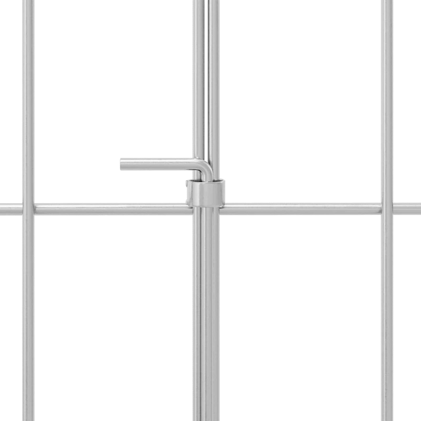 vidaXL Περίφραξη Κήπου με Στήλες 24 τμχ. 115 x 50 cm Ασημί