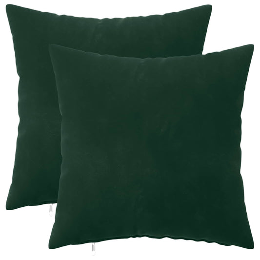 vidaXL Μαξιλάρι με μαξιλάρι HEERLEN 2 τεμ. Σκούρο Πράσινο Βελούδο