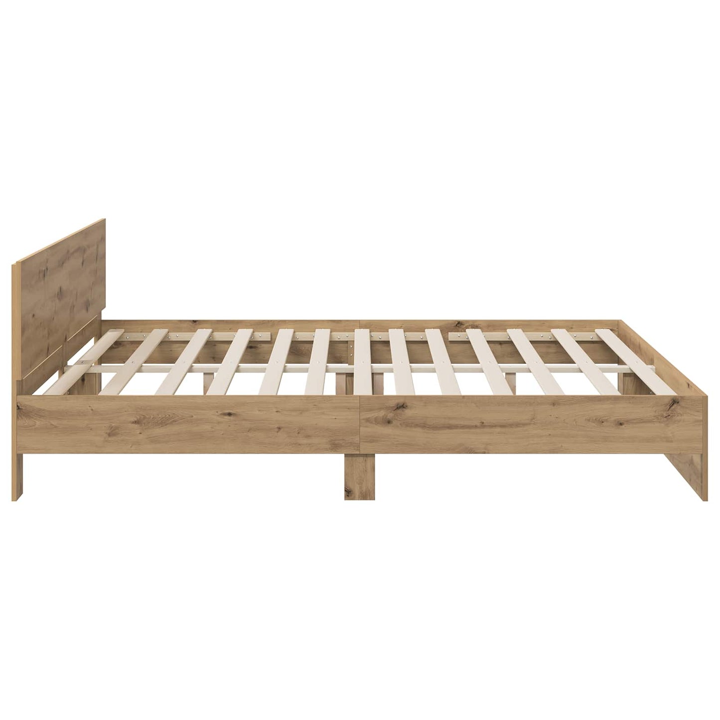 vidaXL Κρεβάτι με Κεφαλάρι Artisan Δρυς 200 x 200 cm