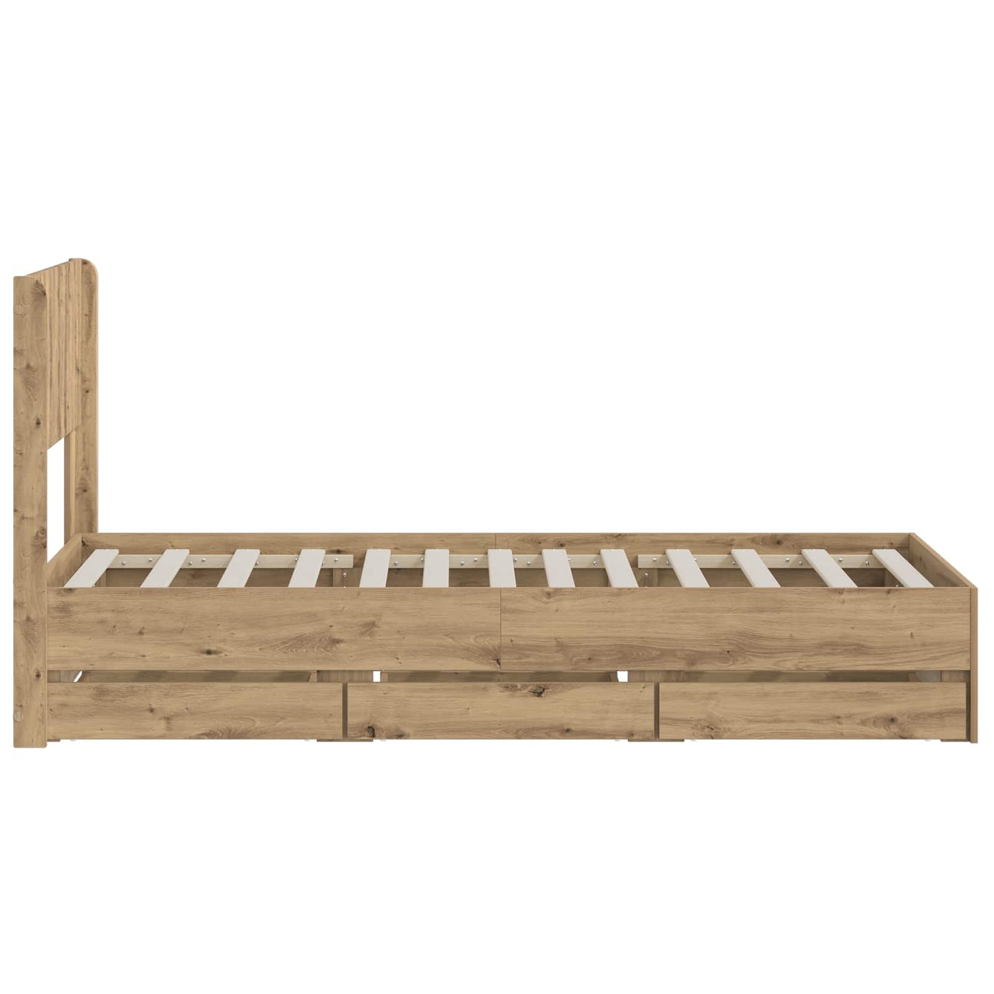 vidaXL Καλάθι με αποθήκη και κεφαλάρι Artisan Oak 90 x 200 cm
