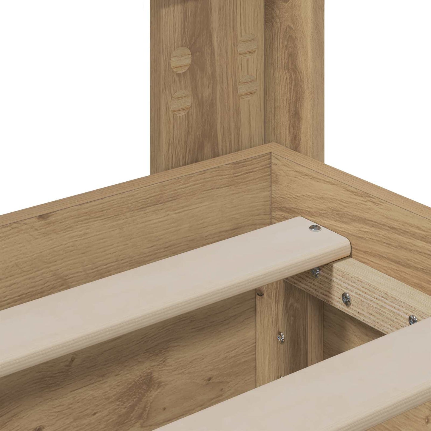 vidaXL Καλάθι με αποθήκη και κεφαλάρι Artisan Oak 180 x 200 cm