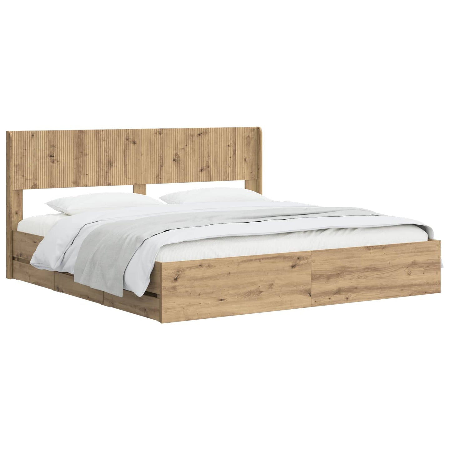 vidaXL Καλάθι με αποθήκη και κεφαλάρι Artisan Oak 180 x 200 cm