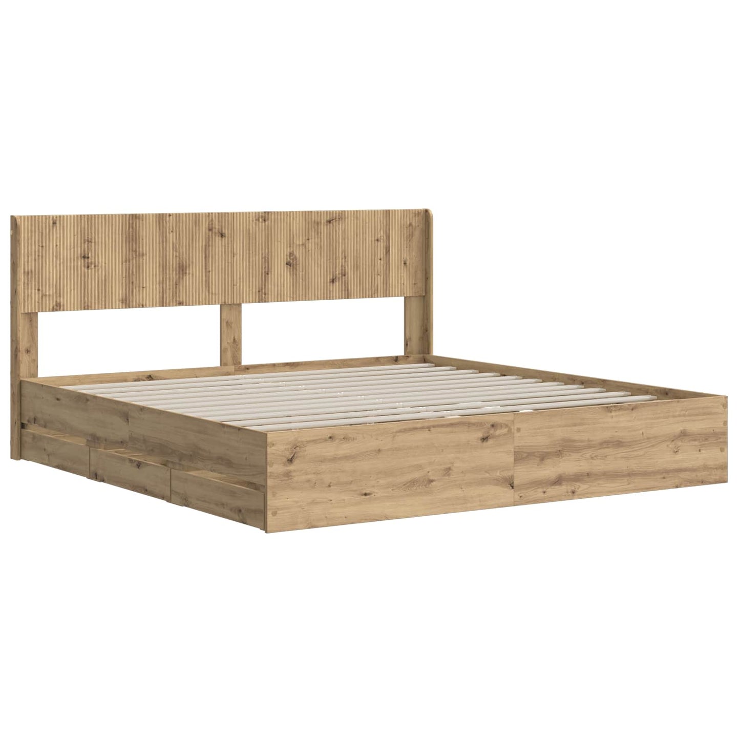 vidaXL Καλάθι με αποθήκη και κεφαλάρι Artisan Oak 180 x 200 cm