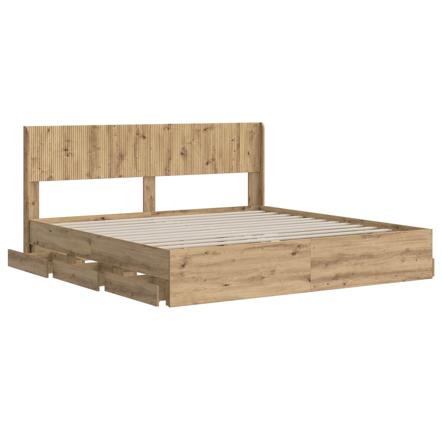vidaXL Καλάθι με αποθήκη και κεφαλάρι Artisan Oak 180 x 200 cm