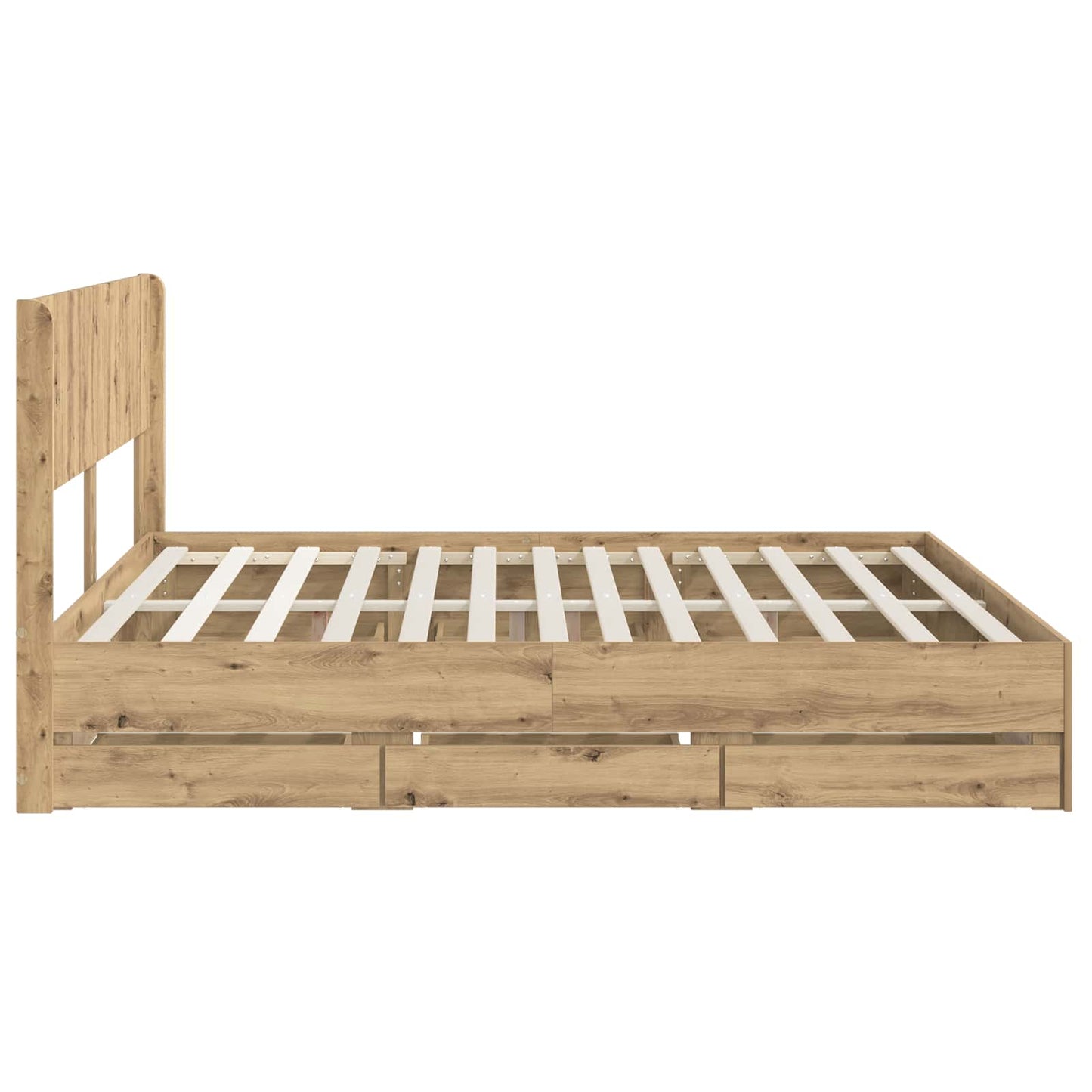 vidaXL Καλάθι με αποθήκη και κεφαλάρι Artisan Oak 180 x 200 cm