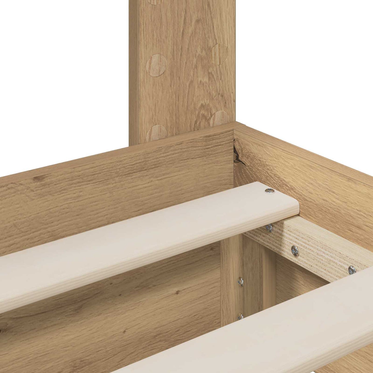 vidaXL Bed Frame with Storage and Headboard Artisan Oak 180 x 200 cm