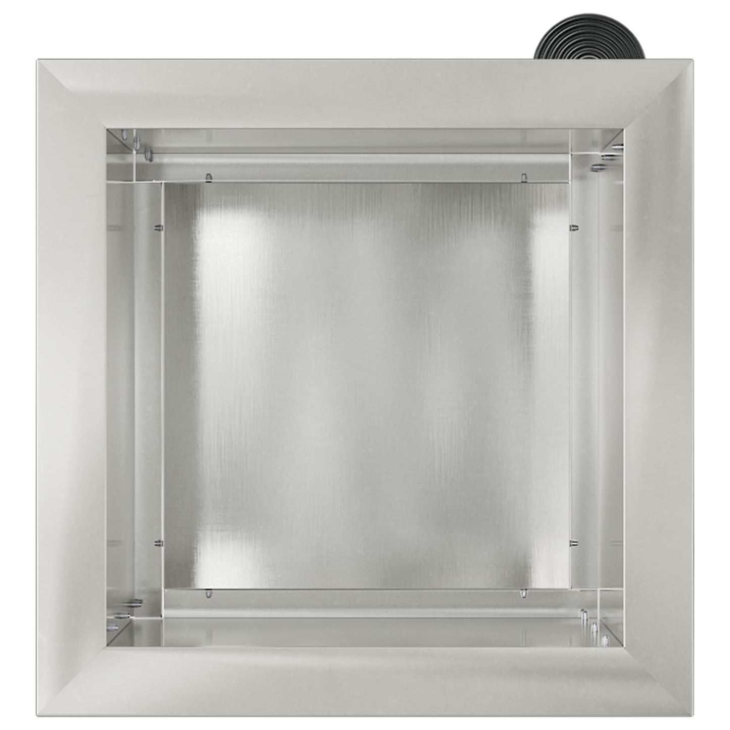 vidaXL Ζαρντινιέρα κήπου με LED Ασημί 30 x 30 x 30 cm
