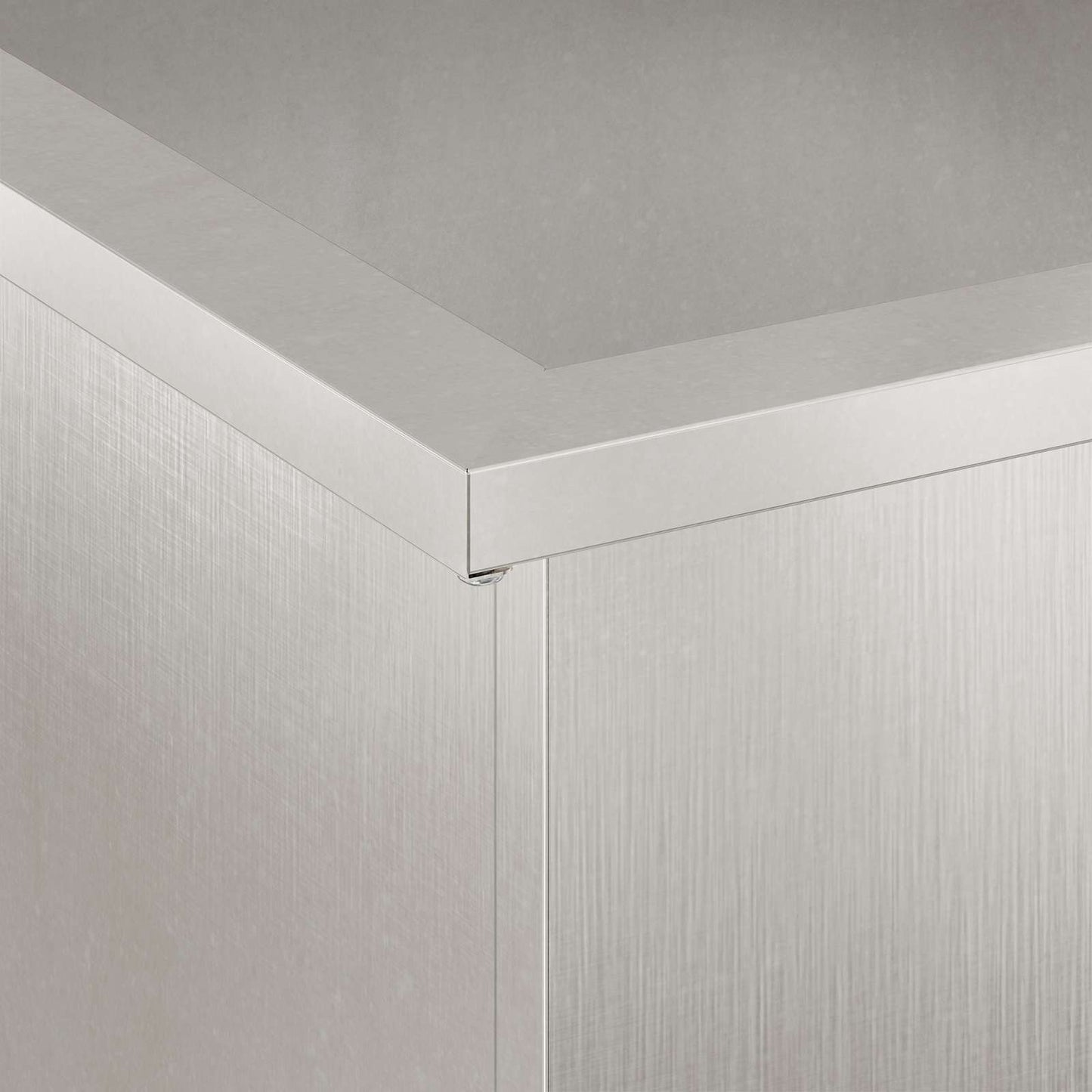 vidaXL Ζαρντινιέρα κήπου με LED Ασημί 30 × 60 × 30 εκ